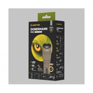 Фонарь Armytek Dobermann Pro Magnet USB Sand Warm арт.: F07501WS 